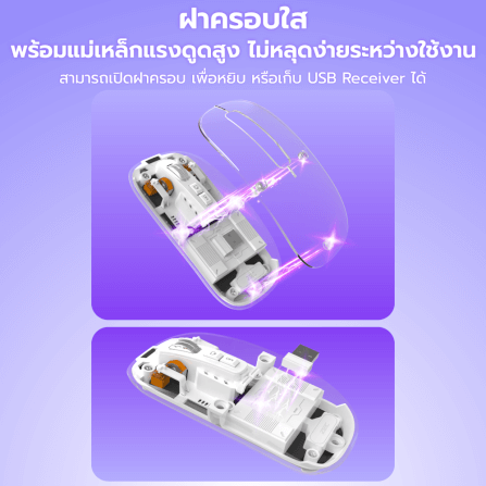 เมาส์ไร้สาย ZTEC ZMO1316 สีขาว LOPTICAL ปรับ DPI ได้ 800-1600_4